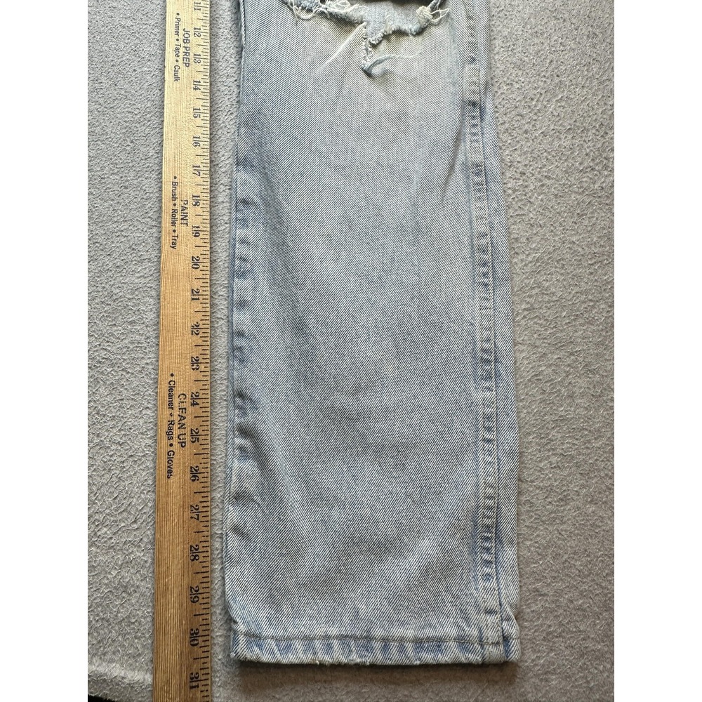 Wrangler Rugged Wear Jeans Mens 33x32(31x31) Light‎ Wash Straight Leg Distressed - Picture 3 of 14